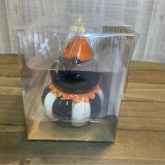 Johanna Parker Salt Pepper Cat Ghost Happy Faces Halloween New — Package Torn - Picture 8 of 8